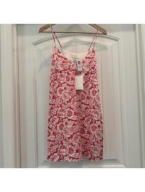 Wilfred Lover Mini Dress XS Red Floral Print